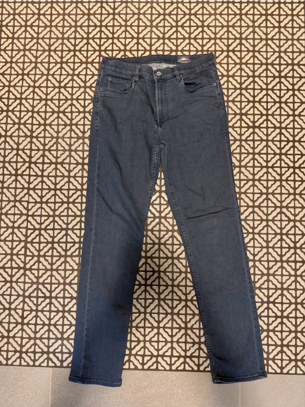 Men’s Faherty Stretch Terry Indigo 5-Pocket Pant - Tradewinds Wash - size 31/32